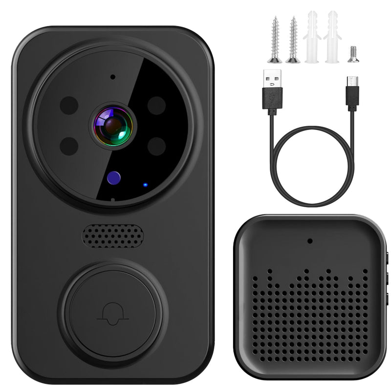 1080P WiFi Security Doorbell Camera 2-Way Audio Free Cloud Storage