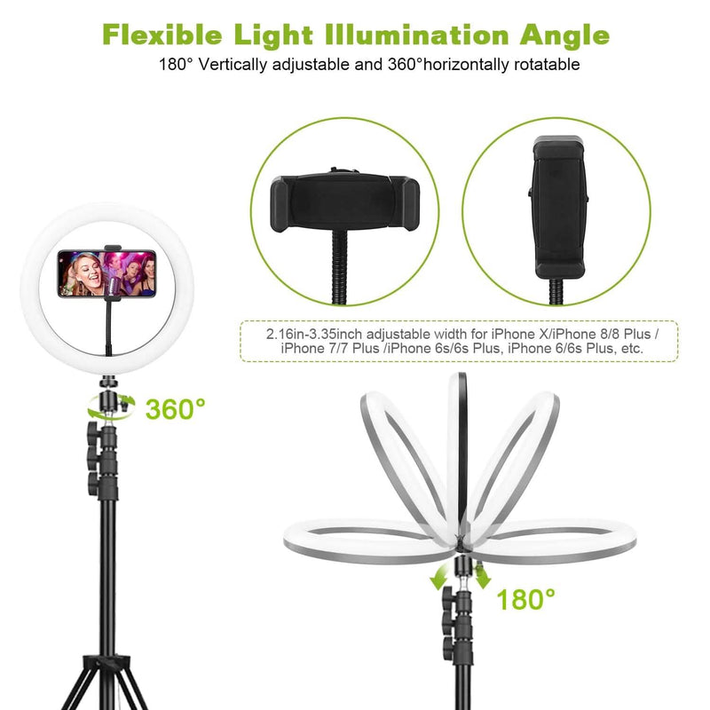 10in 120 LEDs Selfie Ring Light Mobile Accessories - DailySale