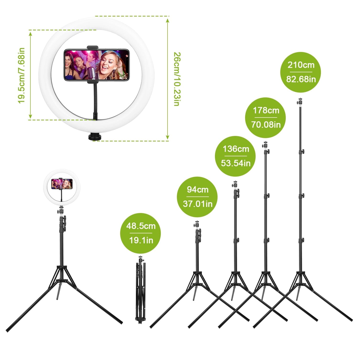 10in 120 LEDs Selfie Ring Light Mobile Accessories - DailySale