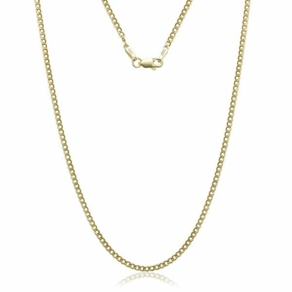 10K Gold Cuban 3MM Link Chain - Assorted Sizes Jewelry 16" - DailySale
