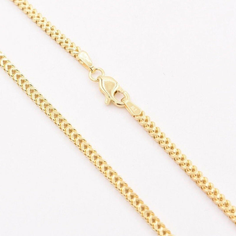 10K Yellow Gold 2MM Wheat Franco Box Chain Pendant Necklace Necklaces - DailySale