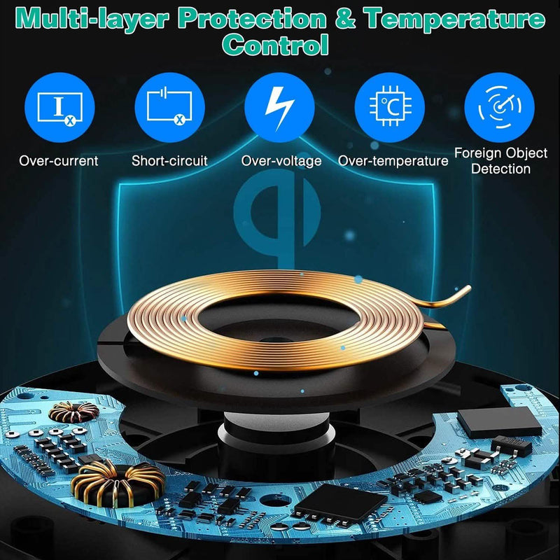10W Qi Wireless Charger Mobile Accessories - DailySale