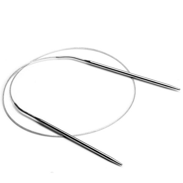 11-Pack: Stainless Steel Circular Knitting Needles Circular Knitting Pins Everything Else - DailySale