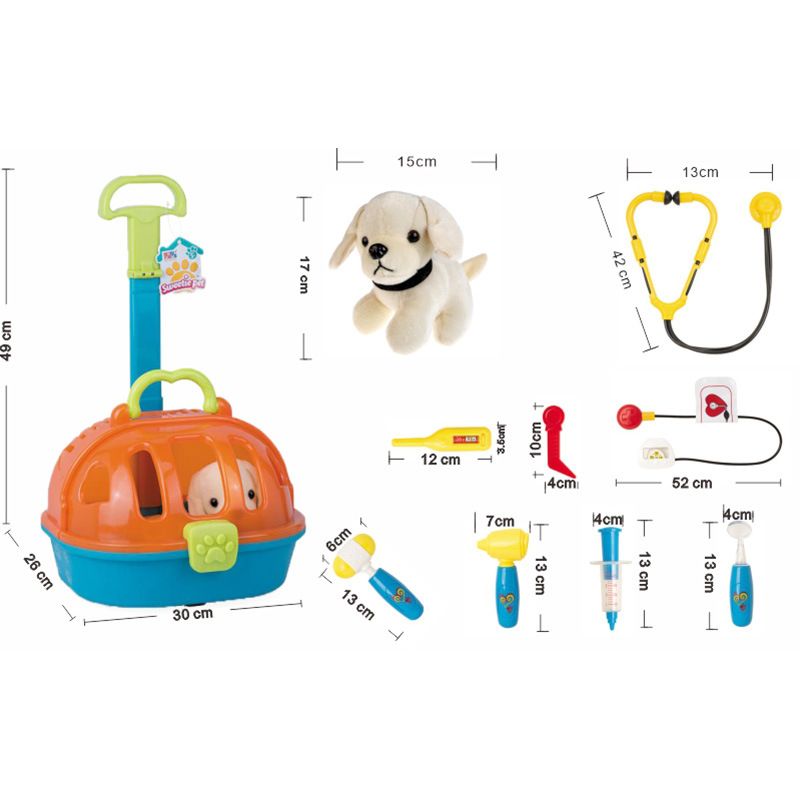 11-Piece: Britenway Pet Care Play Set Doctor Kit Toys & Games - DailySale