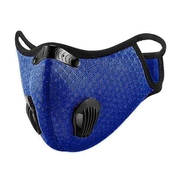 11-Piece Set: Breathable Bacteria-Proof Sport Face Mask with Activated Carbon PM 2.5 Face Masks & PPE Deep Blue - DailySale