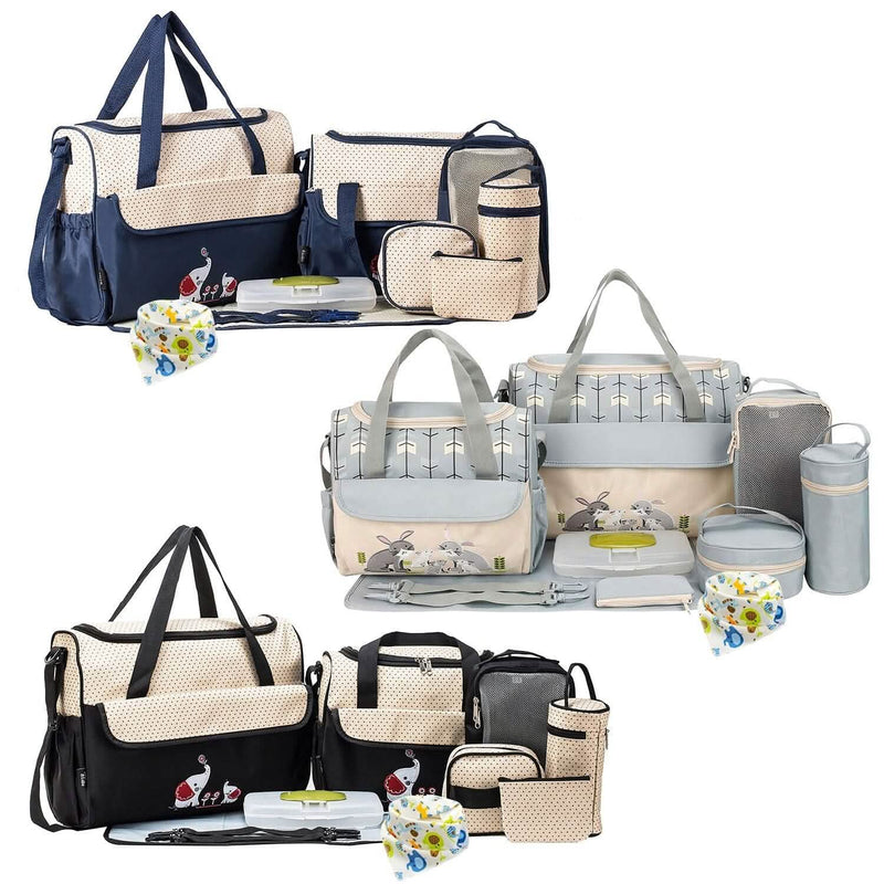 11-Piece Set: Multifunctional Diaper Handbags with Food Bag Bags & Travel - DailySale