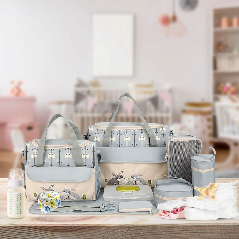 11-Piece Set: Multifunctional Diaper Handbags with Food Bag Bags & Travel - DailySale