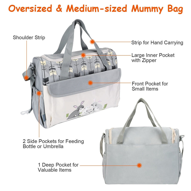 11-Piece Set: Multifunctional Diaper Handbags with Food Bag Bags & Travel - DailySale