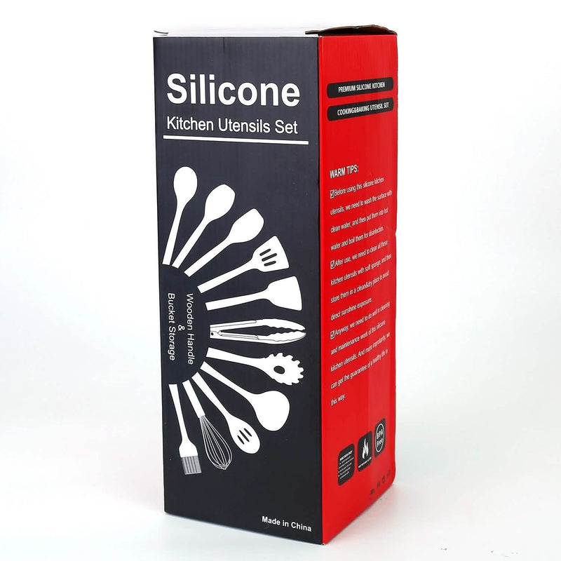 11-Piece: Silicone Cooking Utensil Set Kitchen & Dining - DailySale