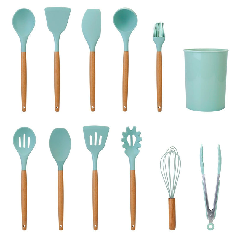 11-Piece: Silicone Cooking Utensil Set