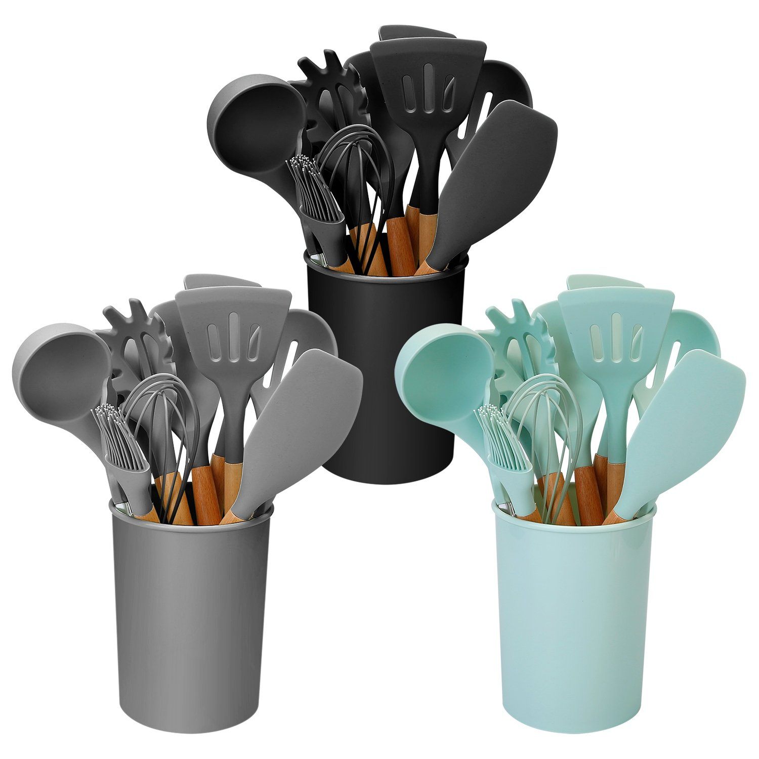 11-Piece: Silicone Cooking Utensil Set Kitchen & Dining - DailySale