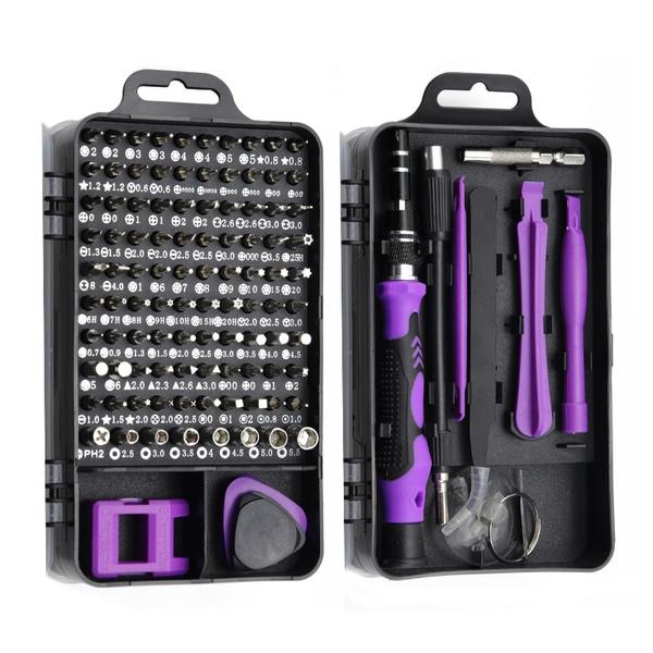 115-in-1 Mini Precision Screwdriver Set Home Improvement Purple - DailySale