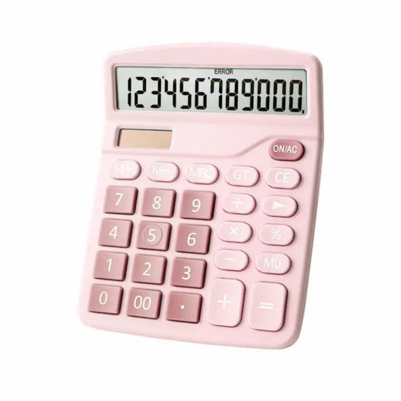 12-Bit Solar Dual Power Supply Calculator Everything Else Pink - DailySale