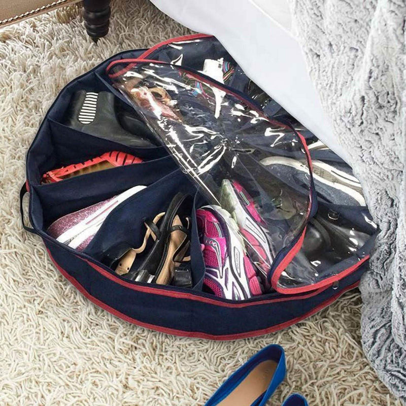 12-Compartment Round Shoe Organizer Home Essentials - DailySale