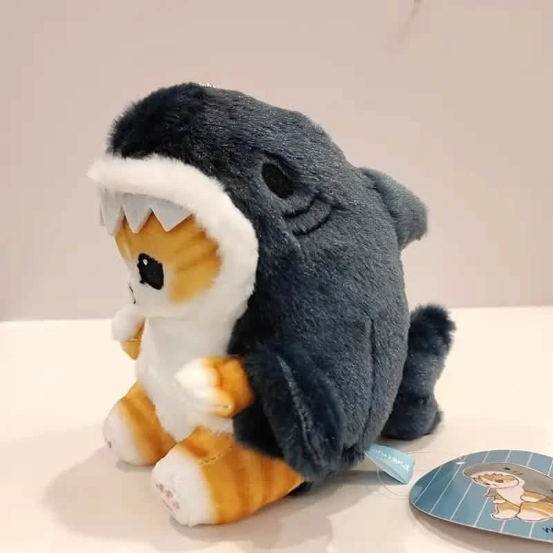 12 Cute Shark Cat Plush Toy