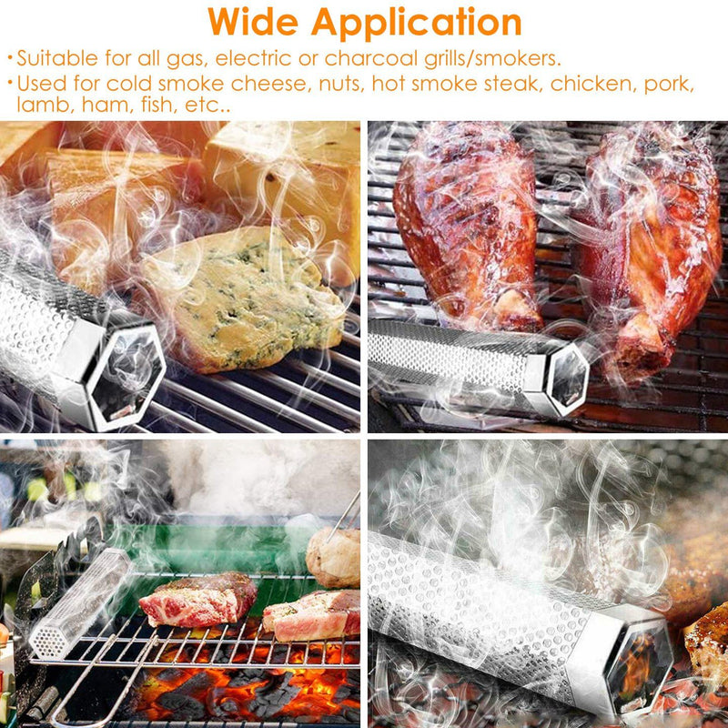 12-Inch Stainless Steel BBQ Grill Smoker Tube Kitchen & Dining - DailySale