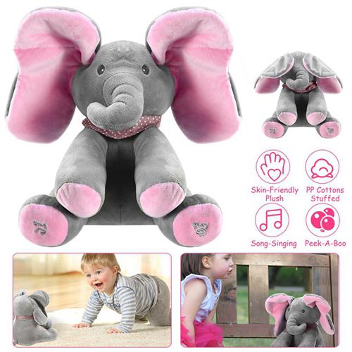 12-Inch Stuffed Plush Elephant Doll Baby - DailySale