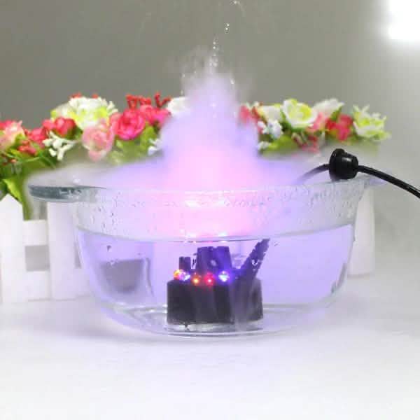 12 LED Mist Maker Fogger Water Fountain Pond Fog Machine Atomizer Air Humidifier Lighting & Decor - DailySale