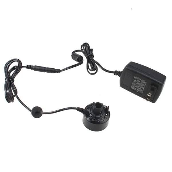 12 LED Mist Maker Fogger Water Fountain Pond Fog Machine Atomizer Air Humidifier Lighting & Decor - DailySale