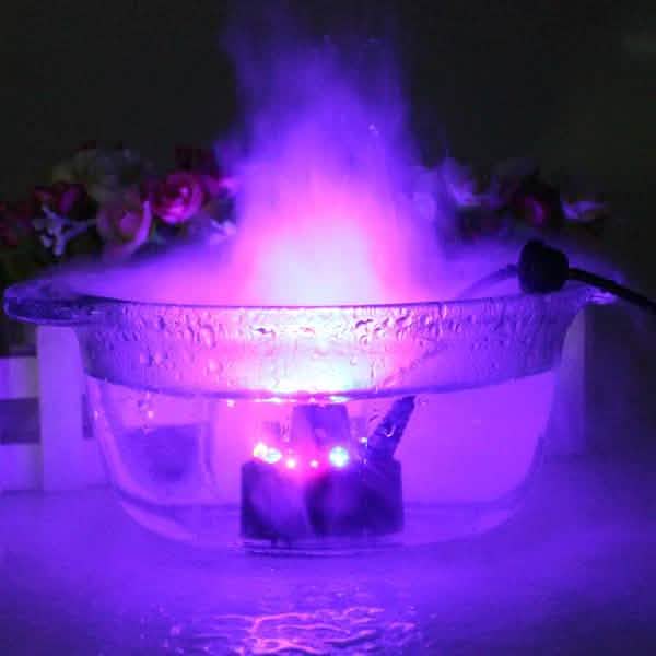 12 LED Mist Maker Fogger Water Fountain Pond Fog Machine Atomizer Air Humidifier Lighting & Decor - DailySale