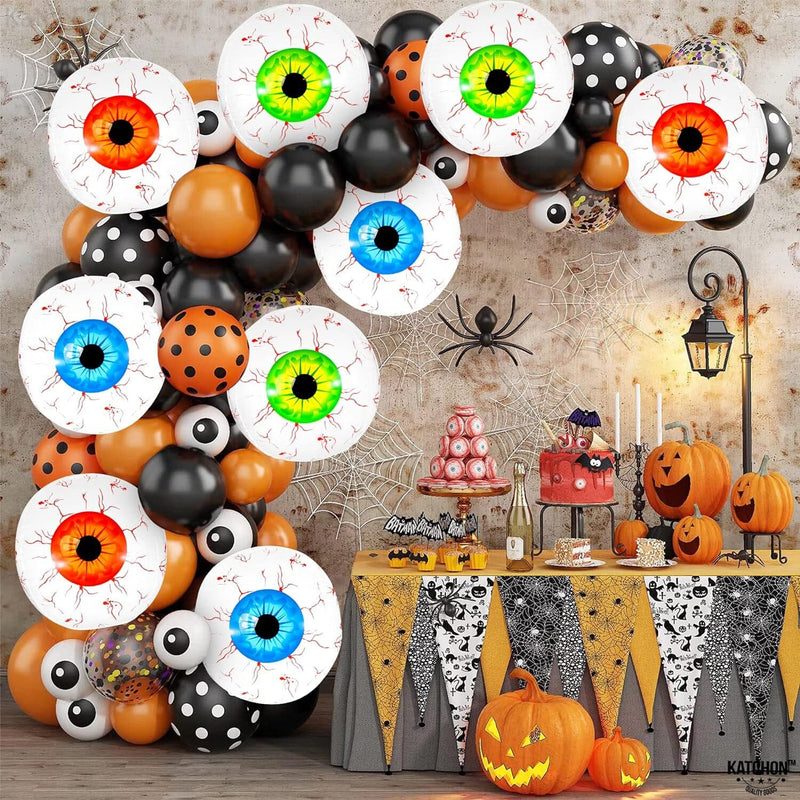 12-Pack: 22 Inch Halloween Eyeball Balloons Holiday Decor & Apparel - DailySale