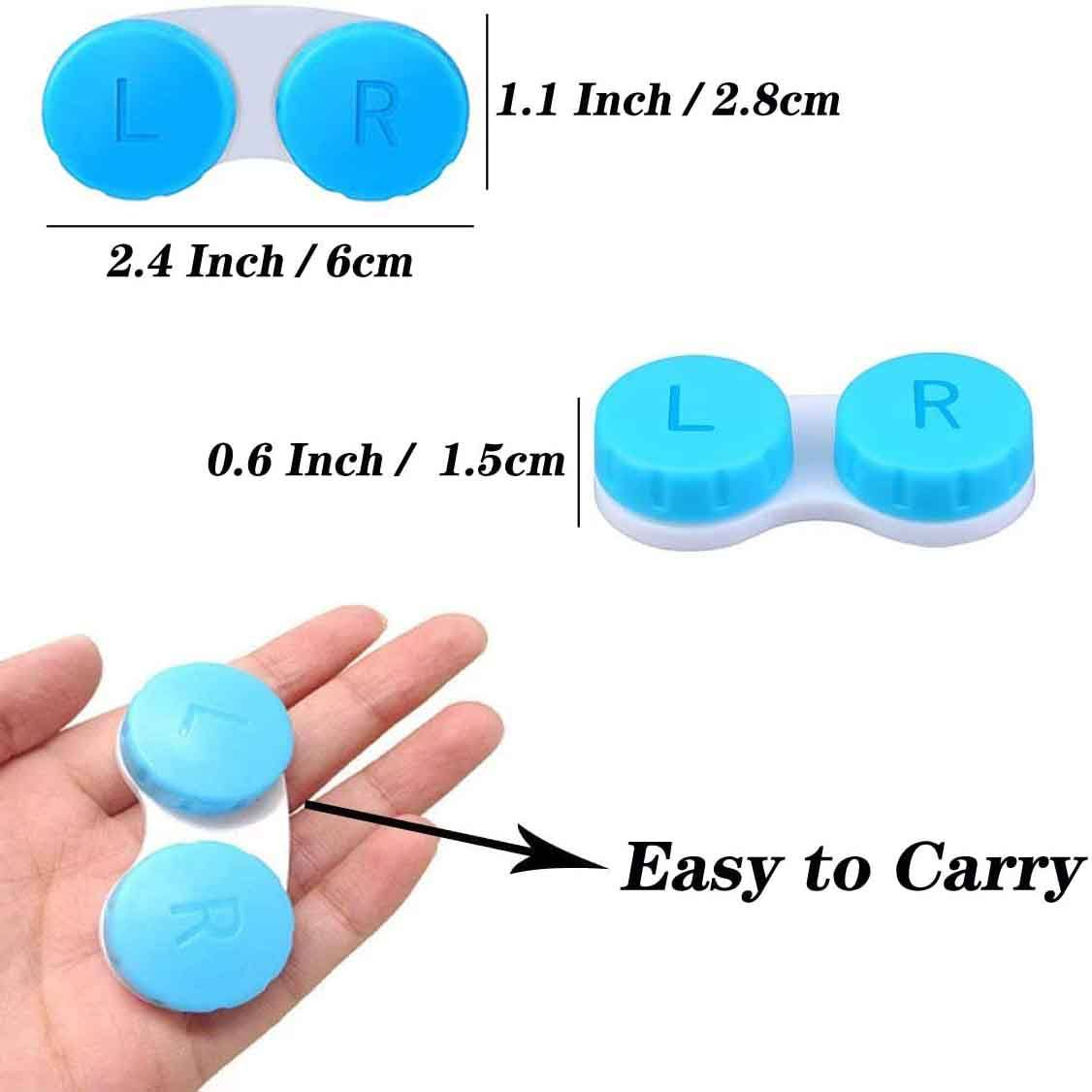 12-Pack: Colourful Contact Lens Case Box Holder Beauty & Personal Care - DailySale