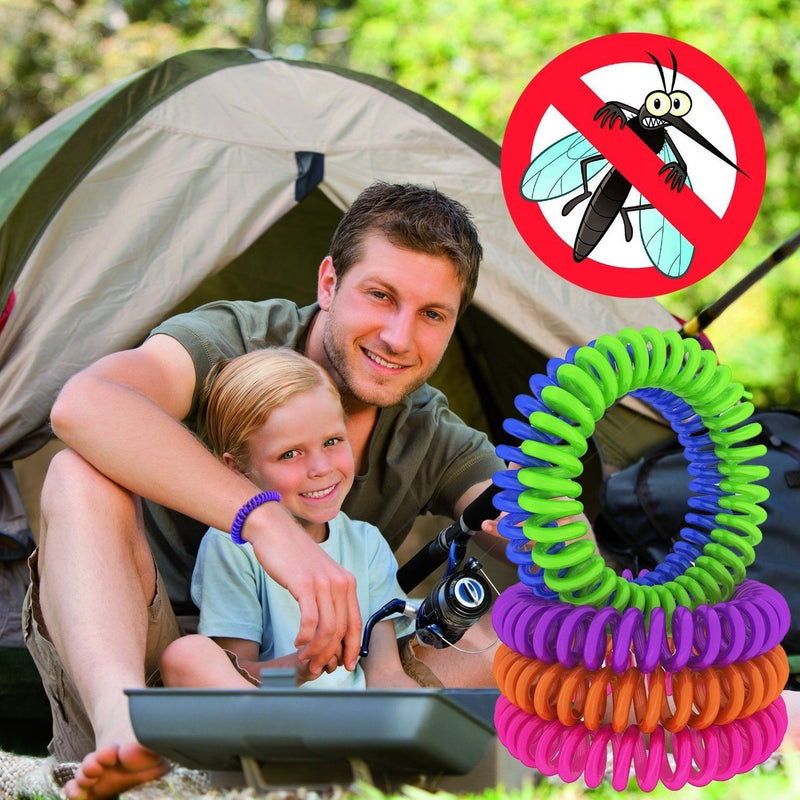 12-Pack: Deet-Free Mosquito & Insect Repellent Bracelets Sports & Outdoors - DailySale