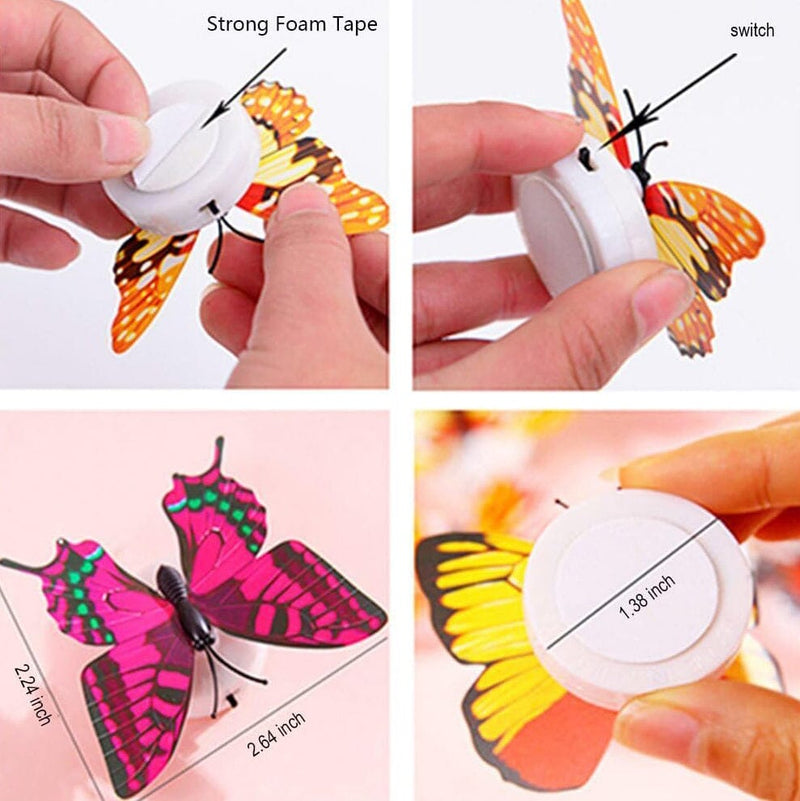 12-Pack: LED Butterfly Decoration Night Light Indoor Lighting - DailySale