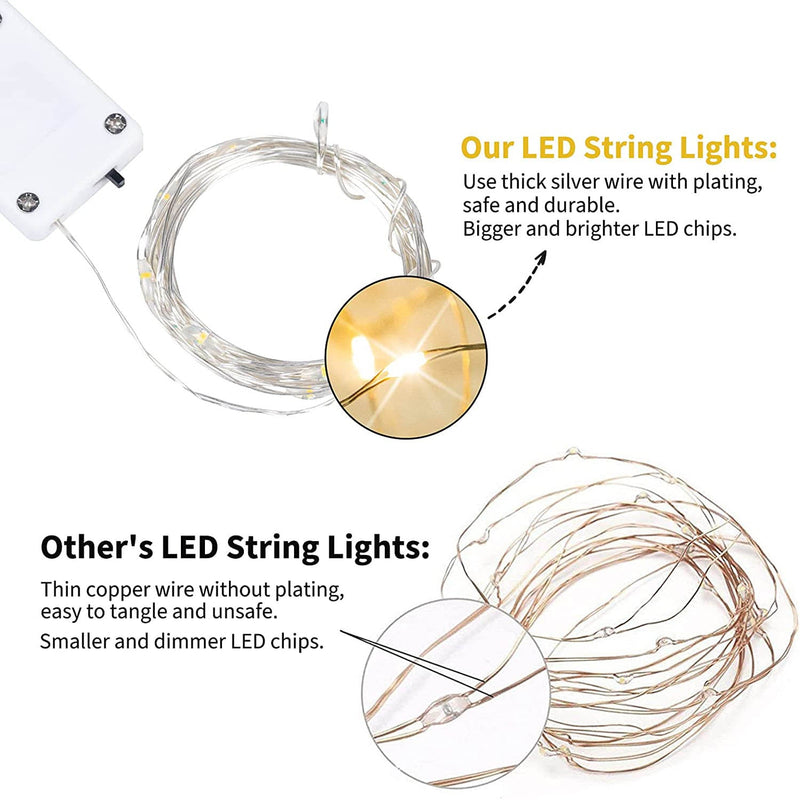 12-Pack: Led Fairy Lights Battery Operated String Lights String & Fairy Lights - DailySale