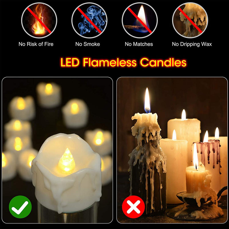 12-Pack: LED Timer Candle Decoration Holiday Decor & Apparel - DailySale