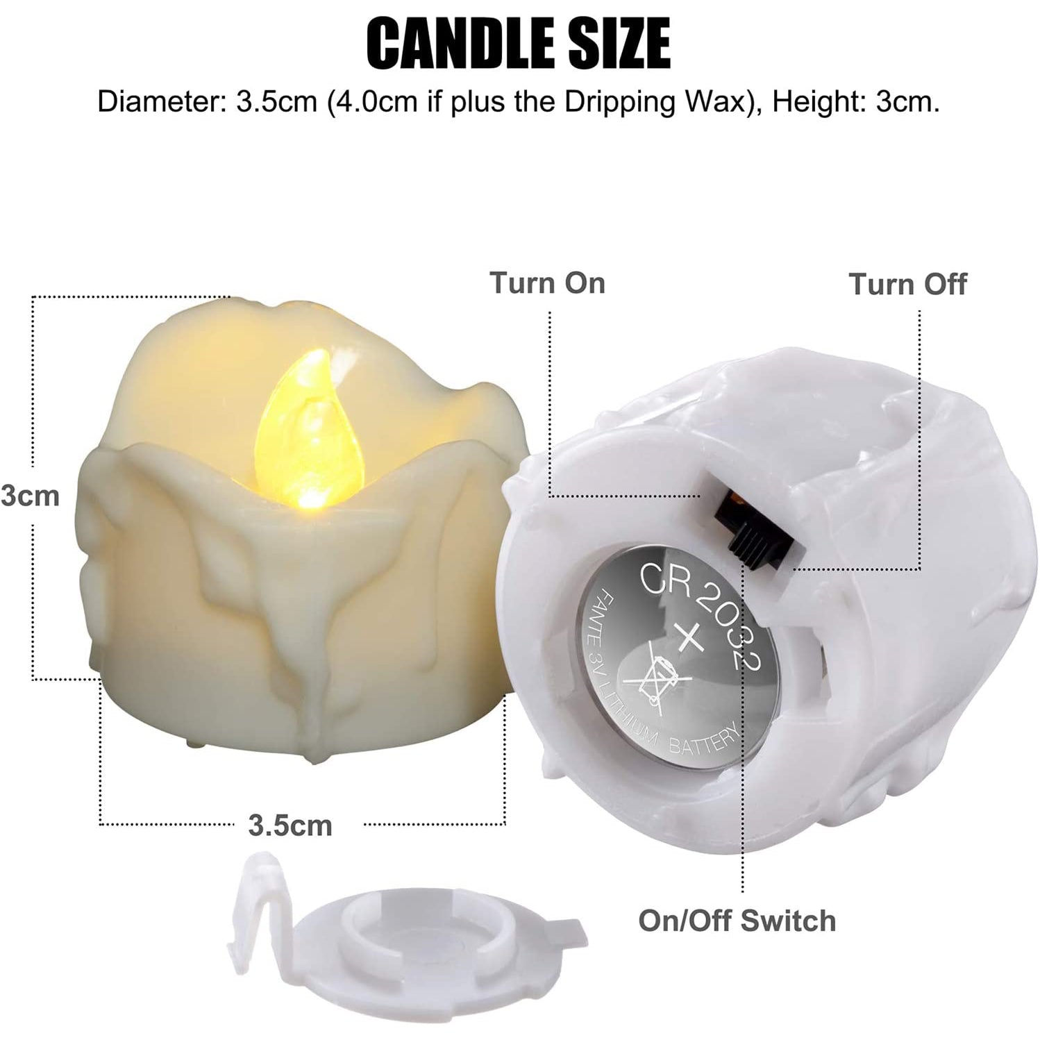 12-Pack: LED Timer Candle Decoration Holiday Decor & Apparel - DailySale