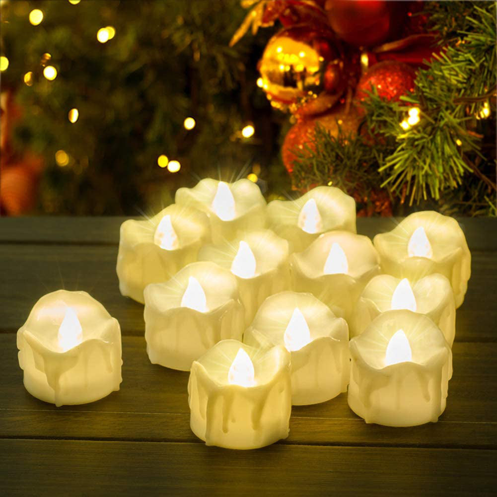 12-Pack: LED Timer Candle Decoration Holiday Decor & Apparel - DailySale