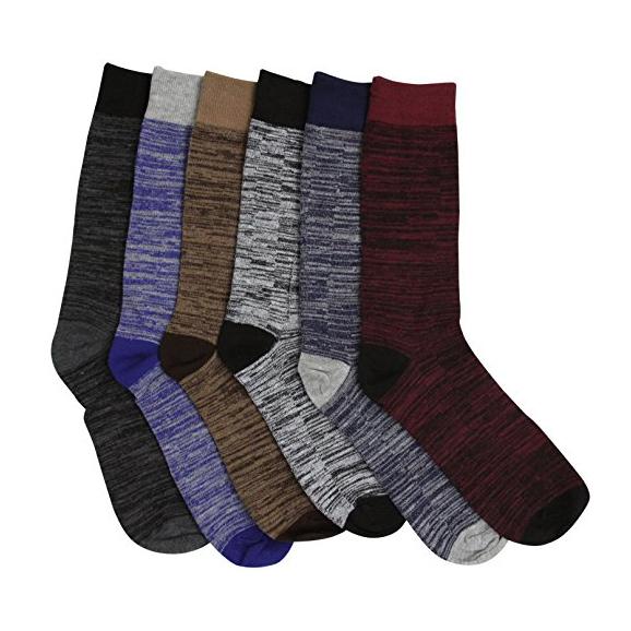 12-Pack: Men's Crew Dress Socks Men's Accessories G4 - DailySale