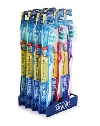 12-Pack: Oral-B Shiny Clean Toothbrush Beauty & Personal Care - DailySale