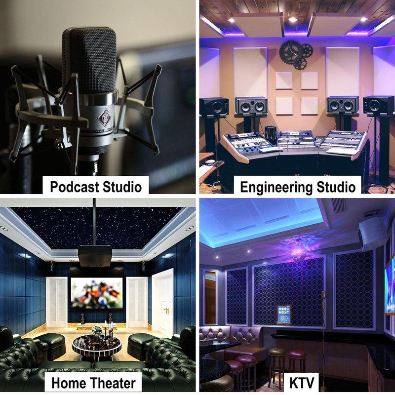 12-Pack: Sound Absorbing Foam for Recording Studio Headphones & Audio - DailySale