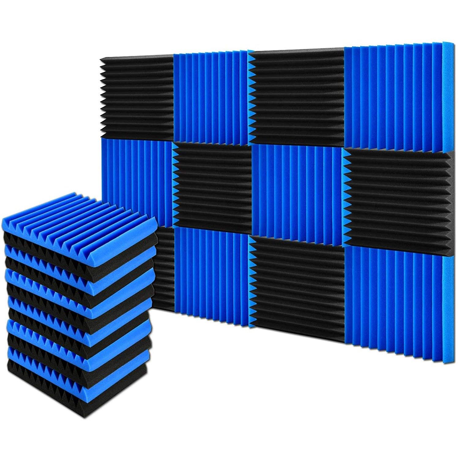 12-Pack: Sound Proof Padding Acoustic Foam Panels Headphones & Audio - DailySale