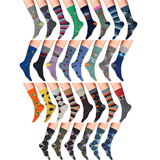 12-Pairs: Men's James Fiallo Premium Quality Dress Socks Men's Shoes & Accessories - DailySale