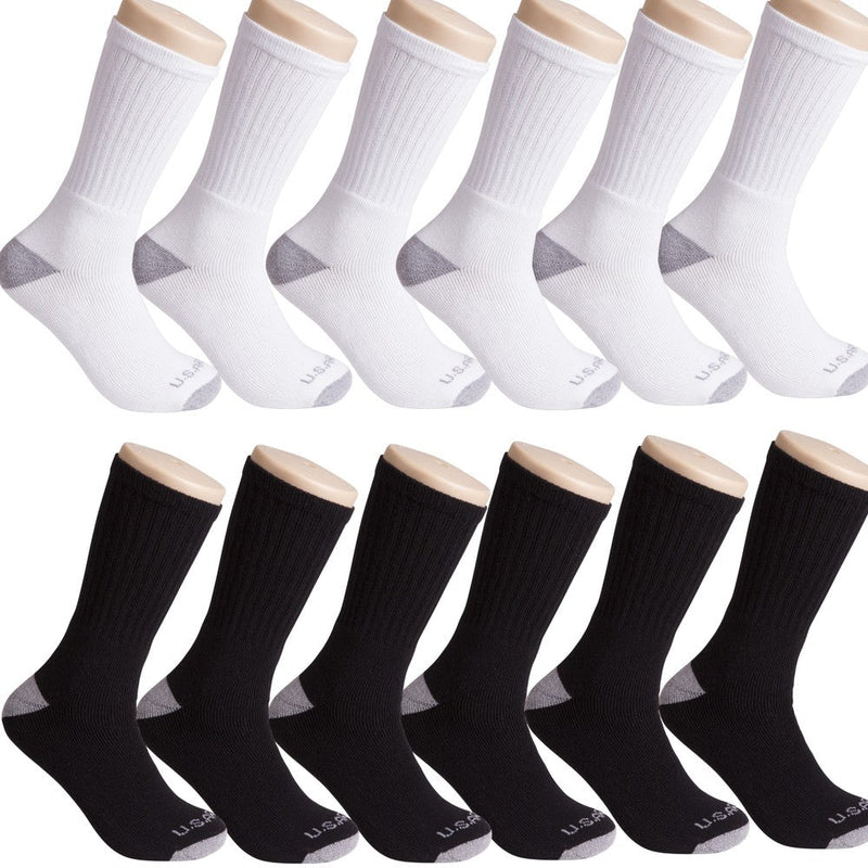 12-Pairs: U.S. ARMY Tri-Blend Socks Men's Shoes & Accessories Assorted Crew - DailySale