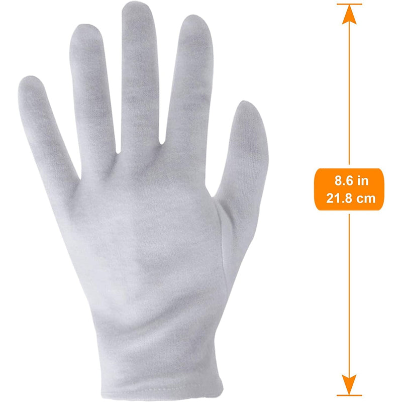 12-Pairs: White Cotton Gloves Everything Else - DailySale
