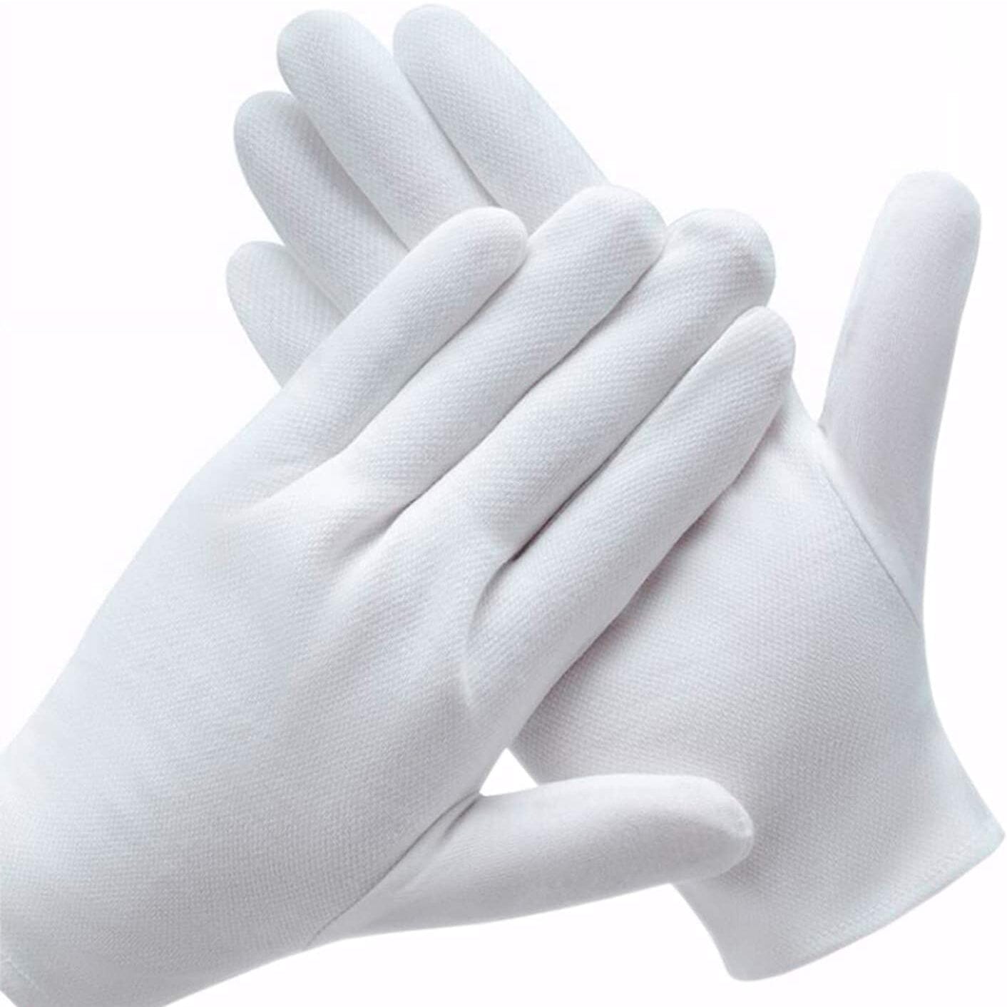 12-Pairs: White Cotton Gloves Everything Else - DailySale