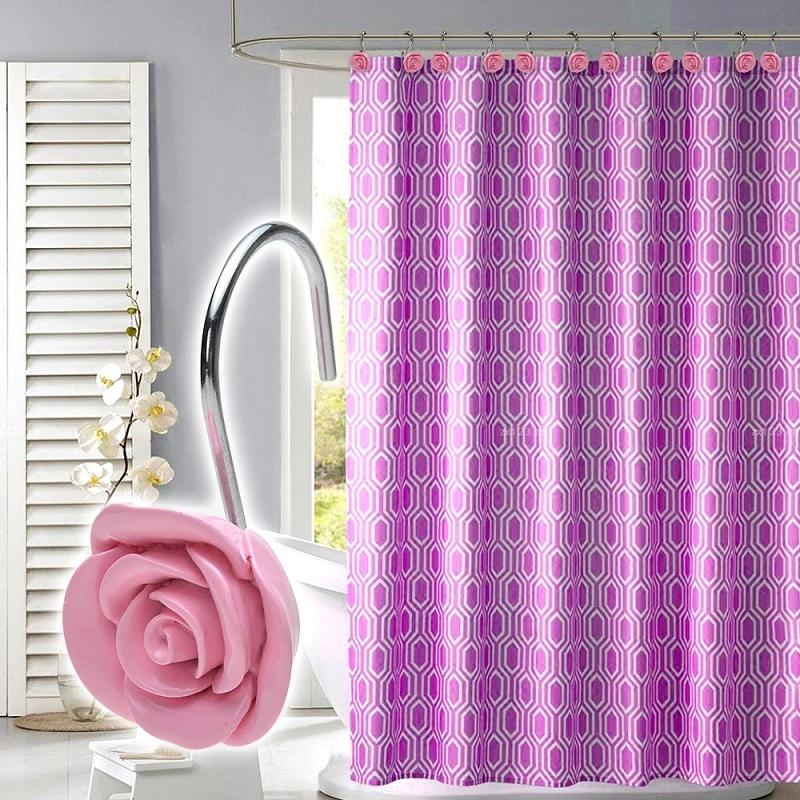12-Piece: AGPtek Fashion Decorative Home Rose Curtain Hooks Lighting & Decor - DailySale