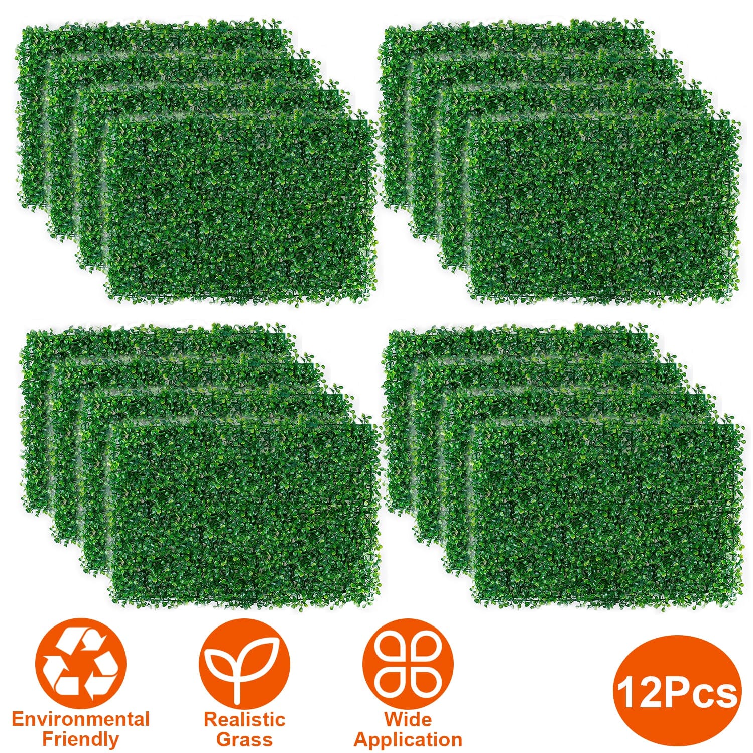 12-Piece: Artificial Boxwood Plant Grass Garden & Patio - DailySale