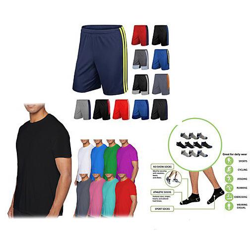 12-Piece: Athletic Essentials Set Men's Clothing S - DailySale