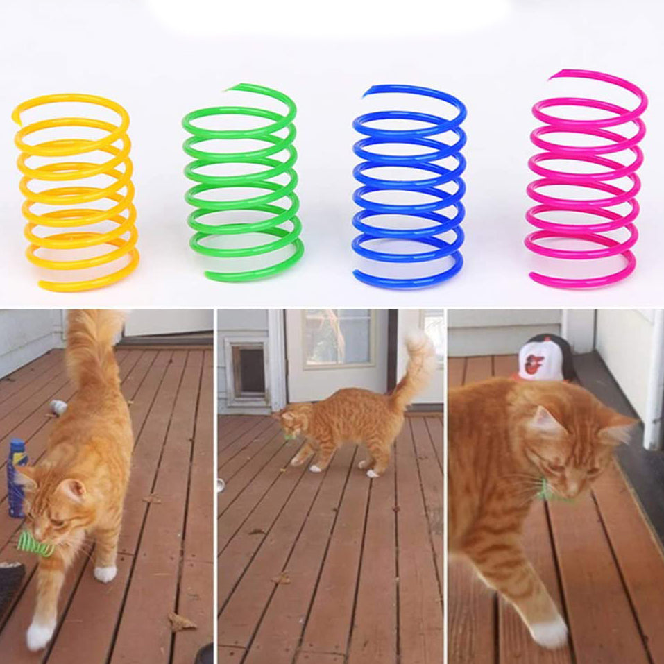 12-Piece: Cat Coil Spring Toy Pet Supplies - DailySale