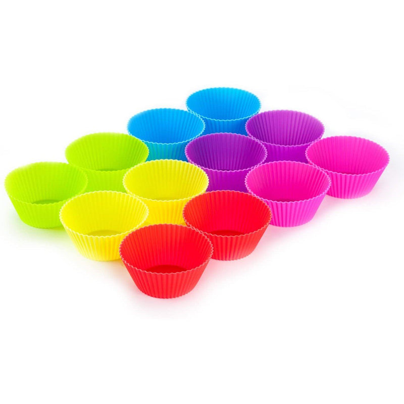 12-Piece: Chef's Star Silicone Baking Cups, Muffin Liners Kitchen & Dining - DailySale