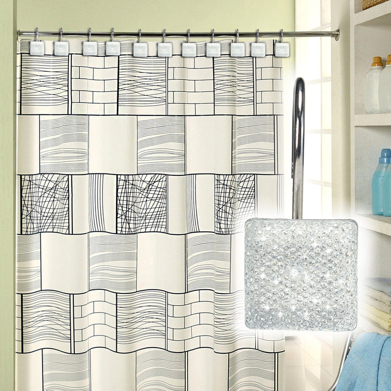 12-Piece: Decorative Shower Curtain Hooks Bathroom Bath - DailySale