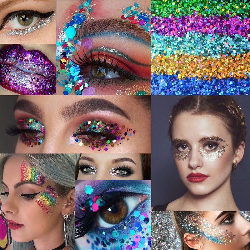 12-Piece: Holographic Chunky Glitters Beauty & Personal Care - DailySale