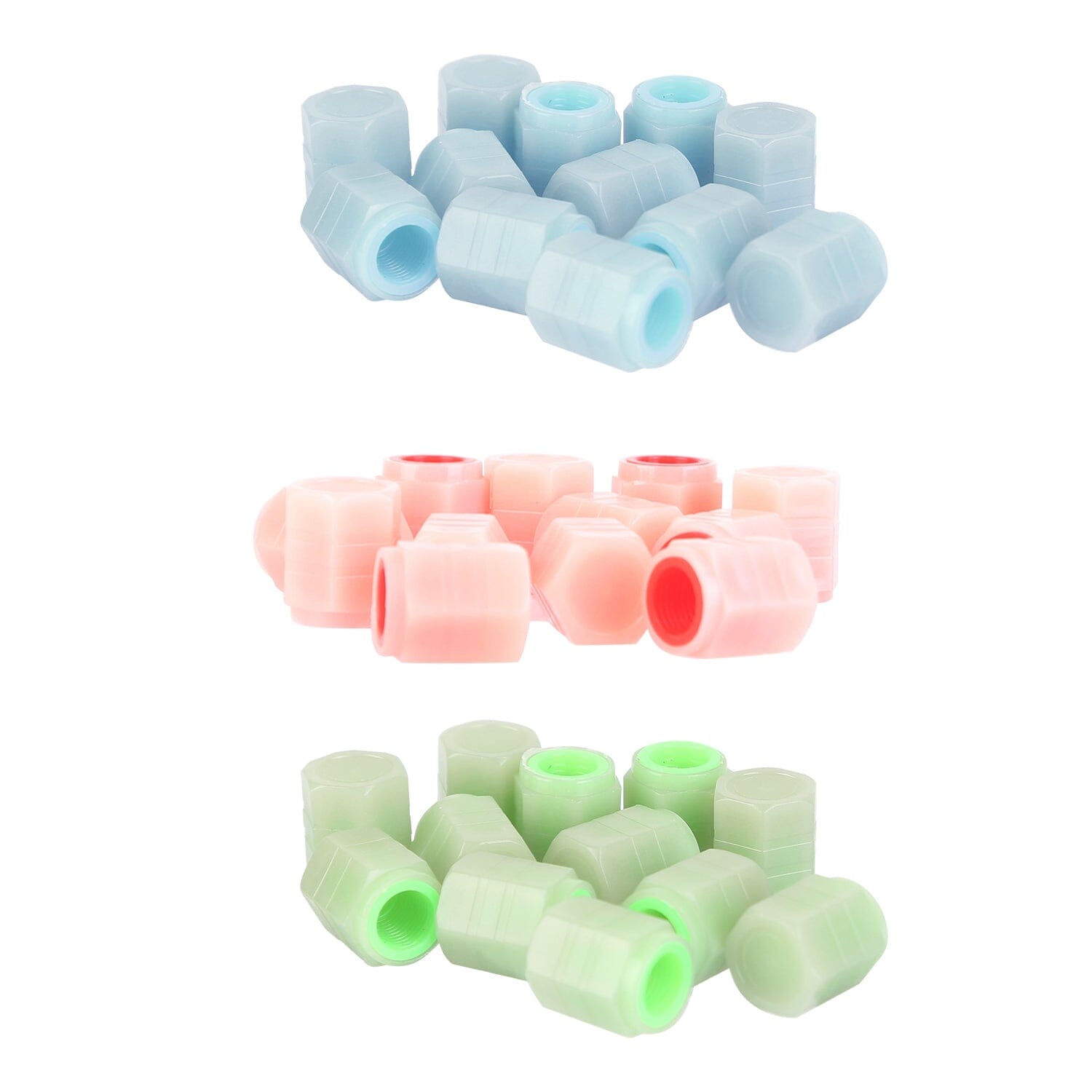 12-Piece: Luminous Car Tire Valve Stem Covers Automotive - DailySale