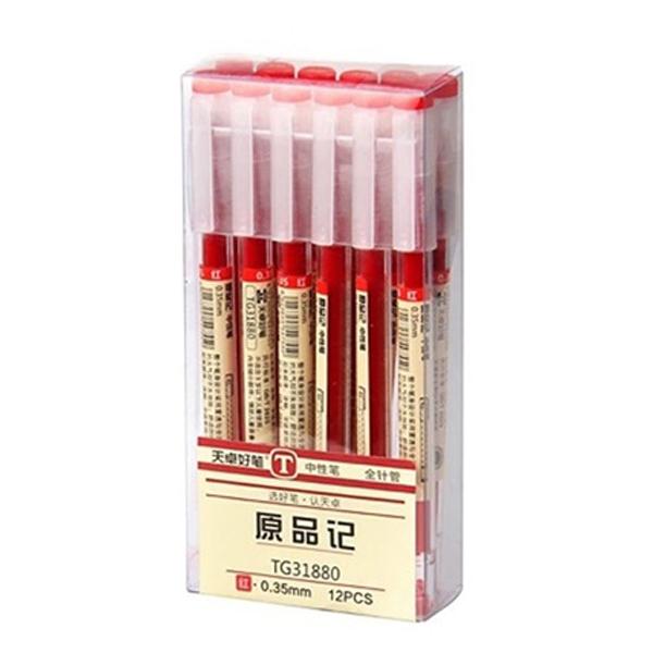 12-Piece Set: 0.35mm Water-based Pen Gel Pen Art & Craft Supplies Red - DailySale