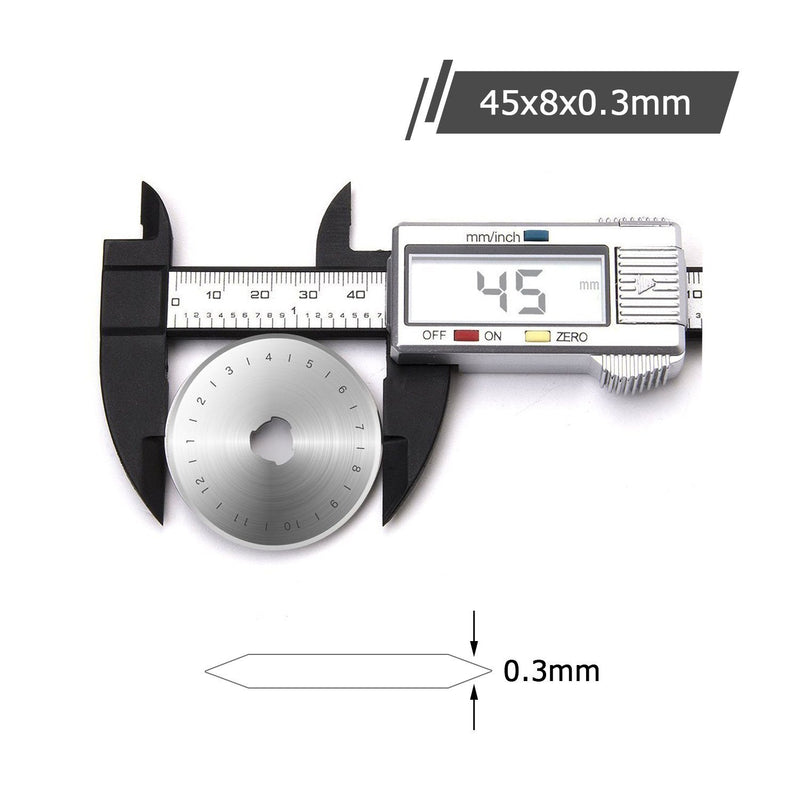 12-Piece Set: 45mm Rotary Cutter Blades Home Improvement - DailySale